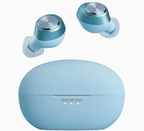 Blue Wireless Sports Earbuds